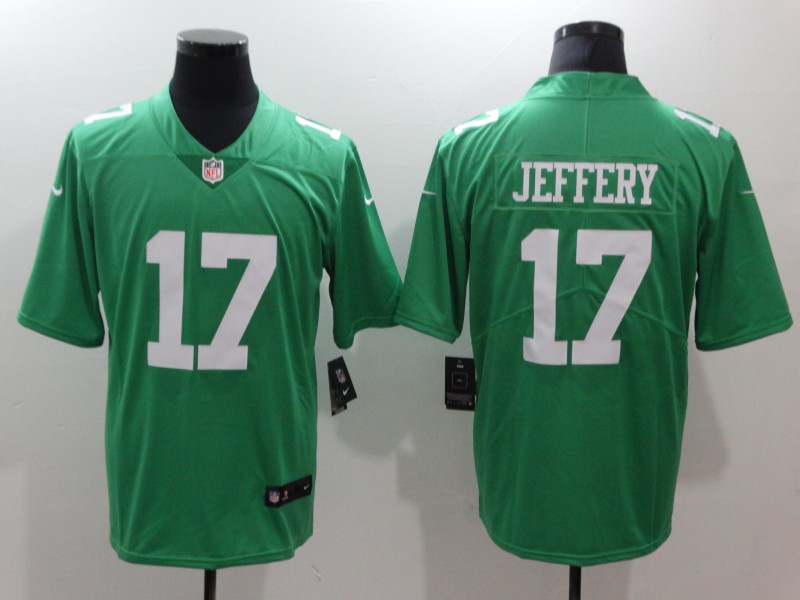 Men's Philadelphia Eagles Alshon Jeffery #17 Green Jersey
